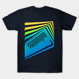 Geometric sunset abstract T-Shirt